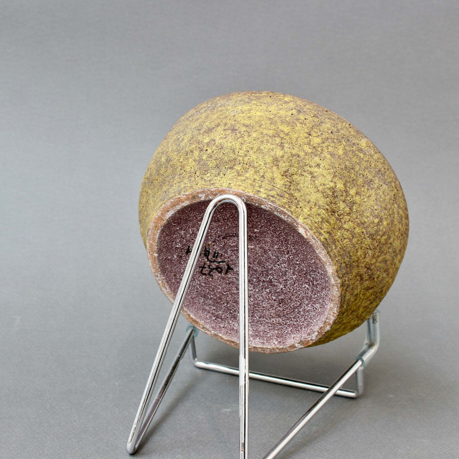 Vintage Italian Earthenware Sugar Bowl With Lid By Aldo Londi For Bitossi (Circa 1950s) photo Home Decor