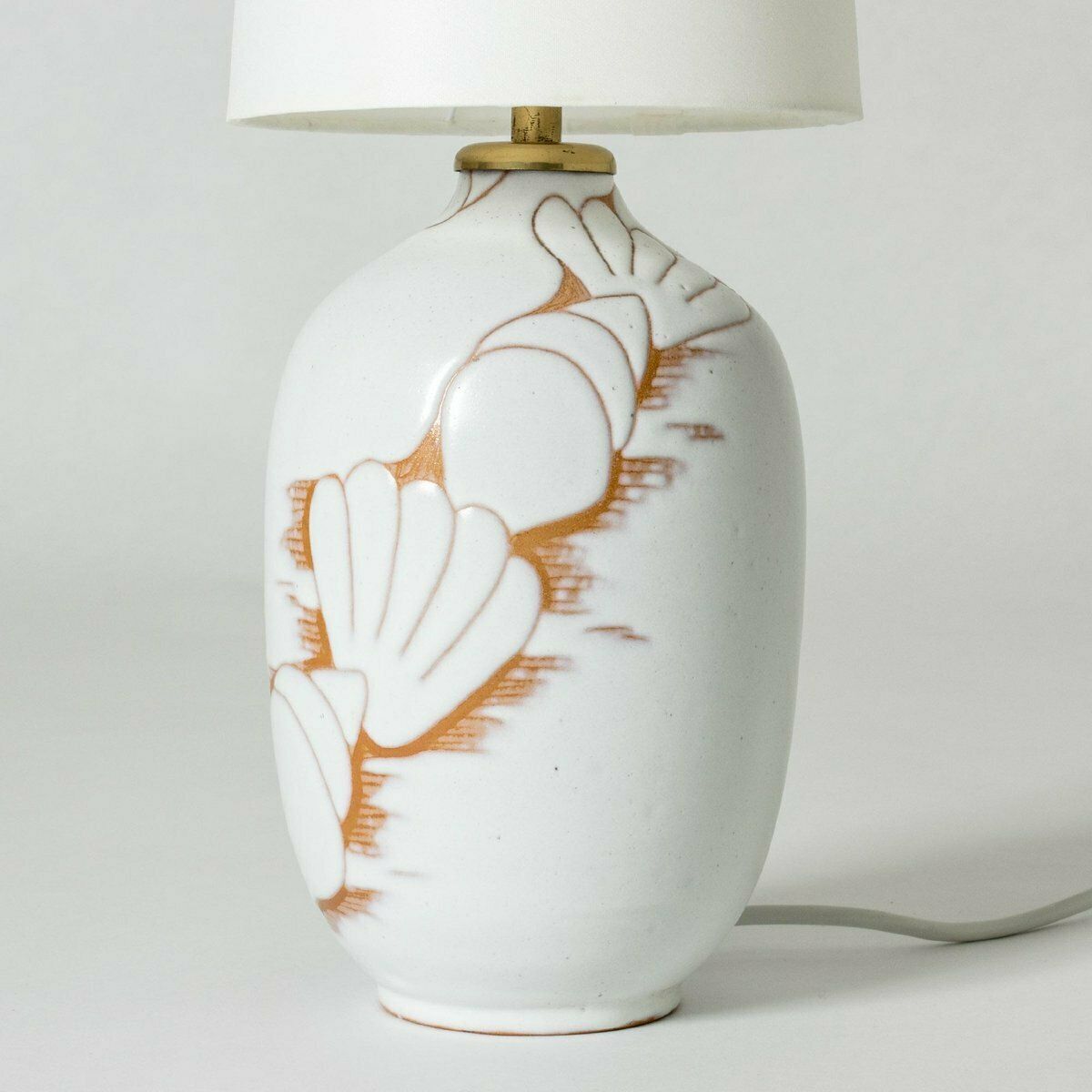 Modernist Stoneware Table Lamp By Anna Lisa Thomson, 1940s photo for sale
