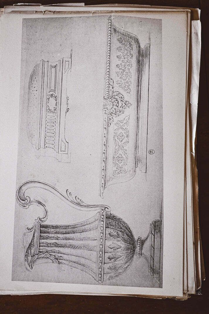 Recueil De Dessins D'orfevrerie Louis XV Et Louis XVI photo vintage