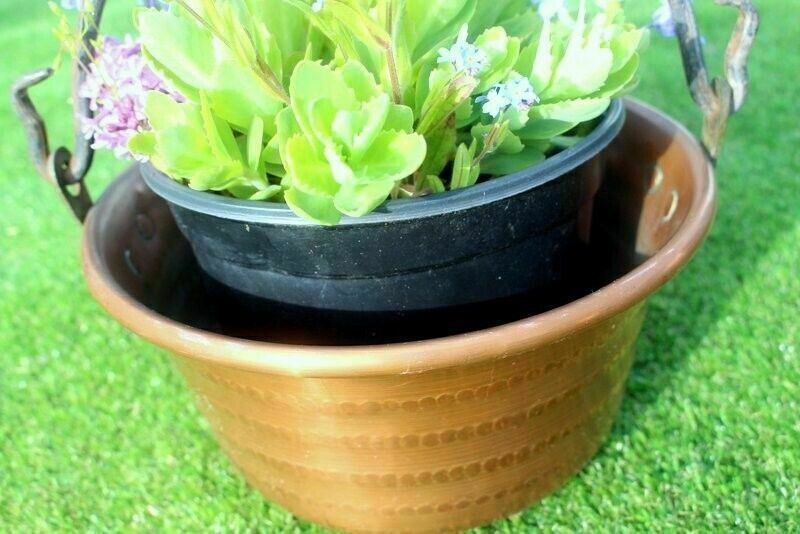 Antique Quality French Hammered Copper Pot/Planter/Jam 18th C 30 X 13 Cm photo for sale