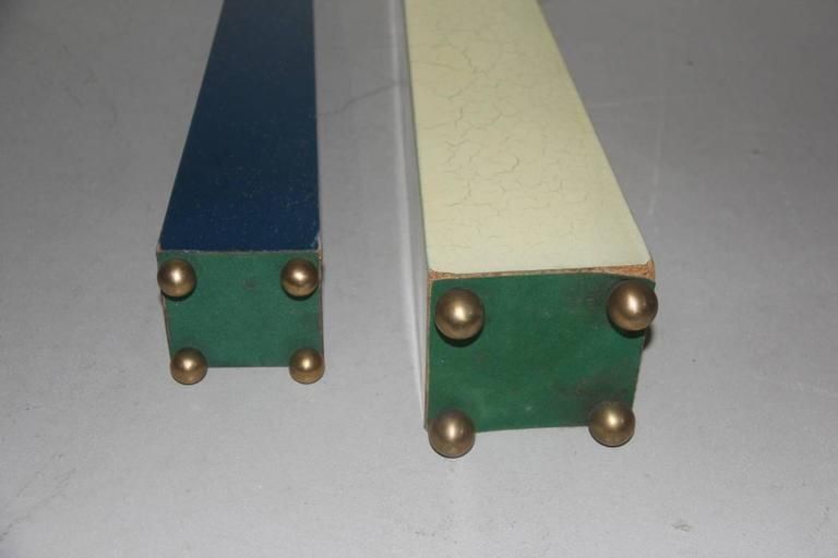 Obelisks Fornasetti Wooden Materials Imitation Lapis photo vintage