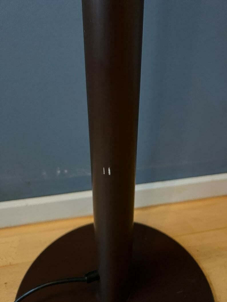 photo for sale Mid Century Bruine Gepo Double Arc Cone Vloerlamp