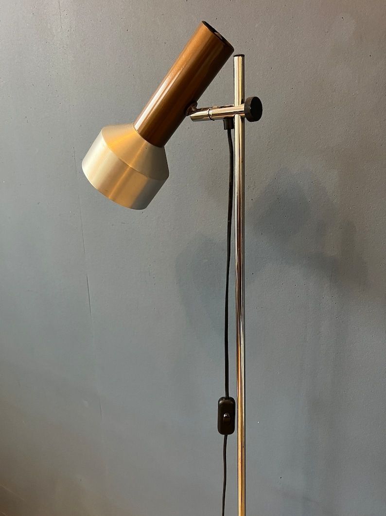 Adjustable Mid Century Floor Lamp photo vintage
