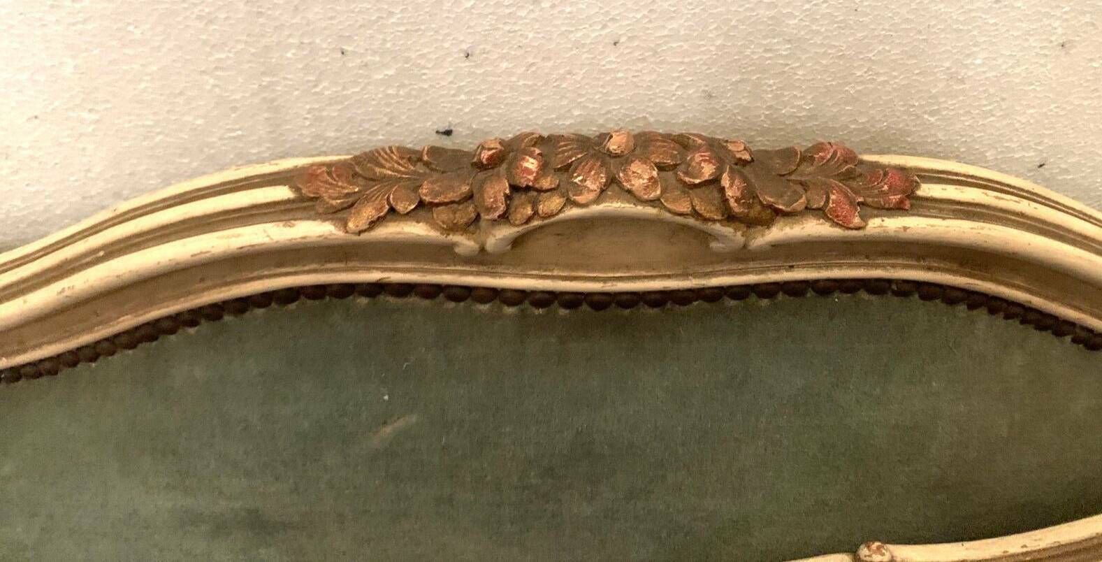 Bench Daybed In Lacquered And Gilded Wood 20th Century photo vinterior