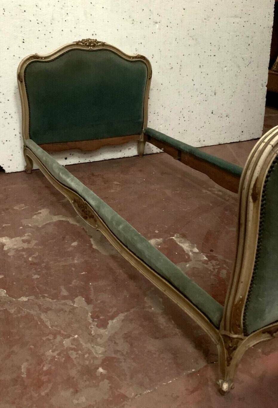 photo vinterior Bench Daybed In Lacquered And Gilded Wood 20th Century