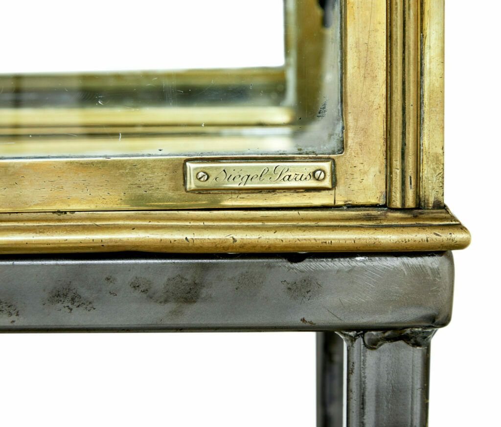 French 1920’s Brass Glazed Shop Display Cabinet By Siegel photo vinterior