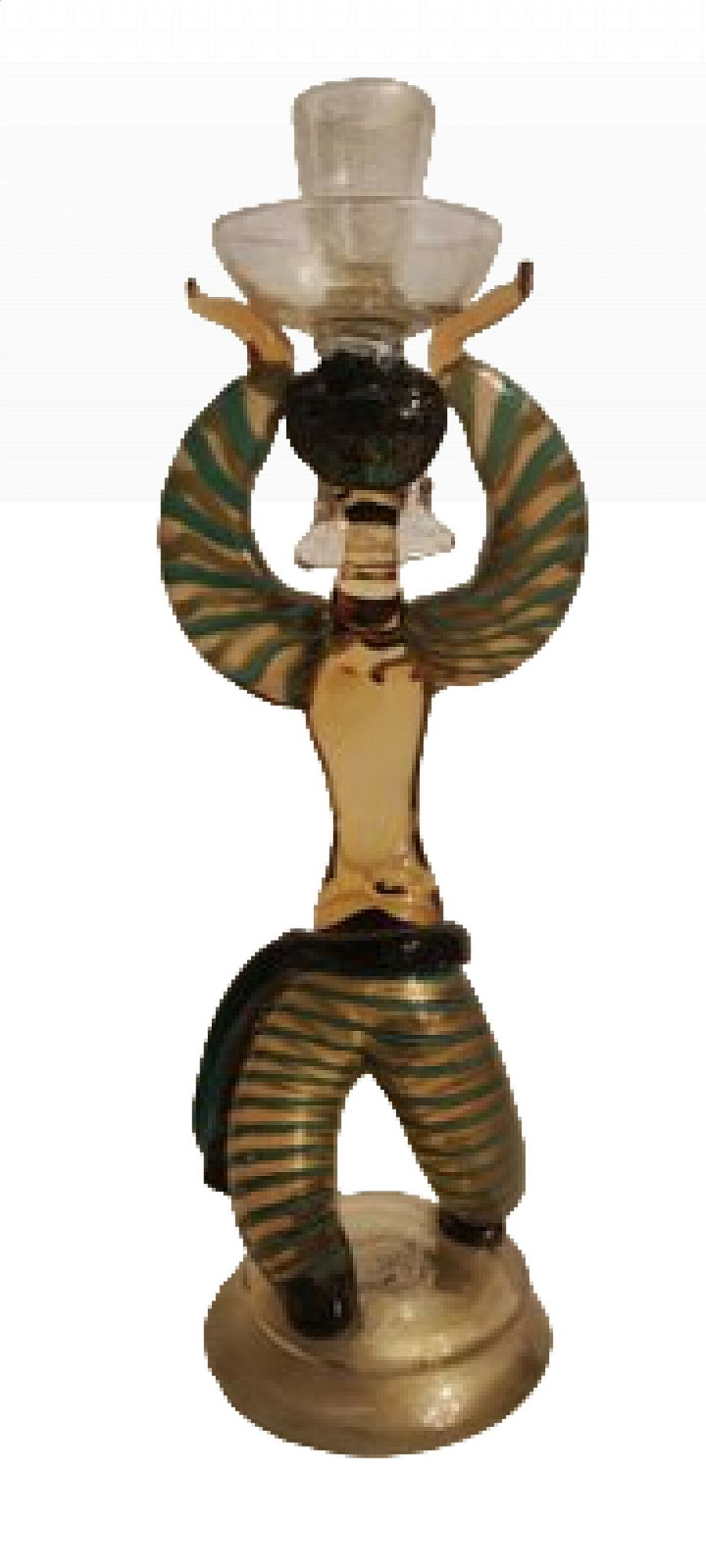 Odalisque Candleholder In Murano Glass, 1950s