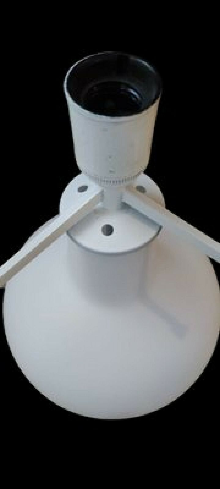 photo furniture Table Lamp 1853 In Milky Glass By Max Ingrand For Fontana Arte, 1954