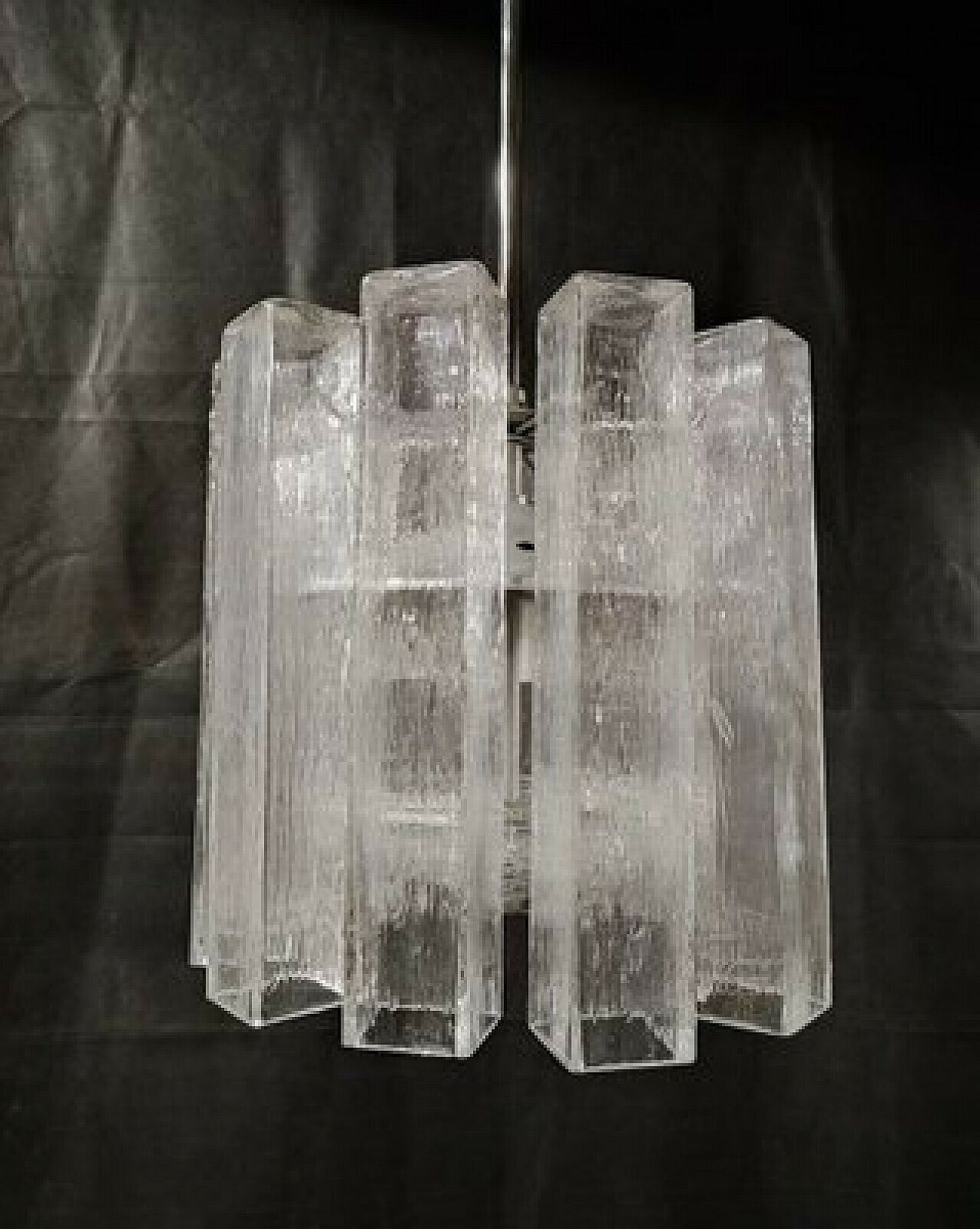 Murano Glass Chandelier Attributed To Doria Leuchten, 1980s photo furniture