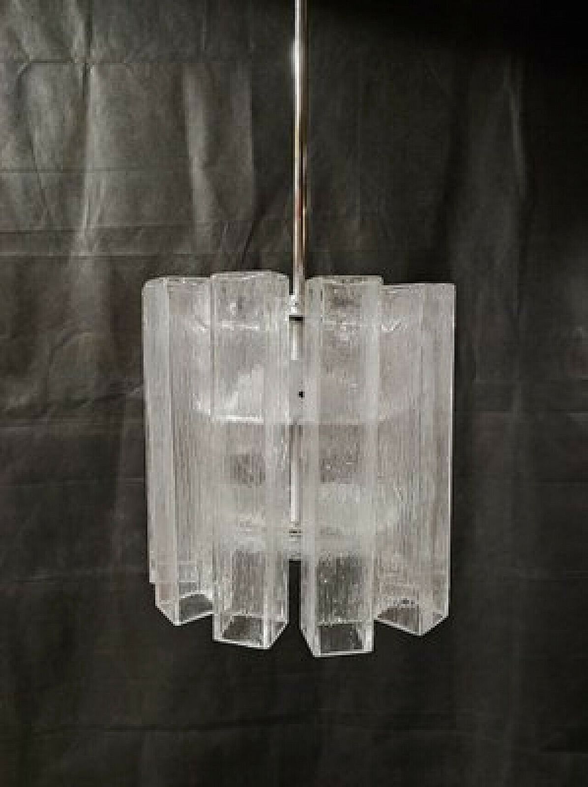 Murano Glass Chandelier Attributed To Doria Leuchten, 1980s photo Lighting