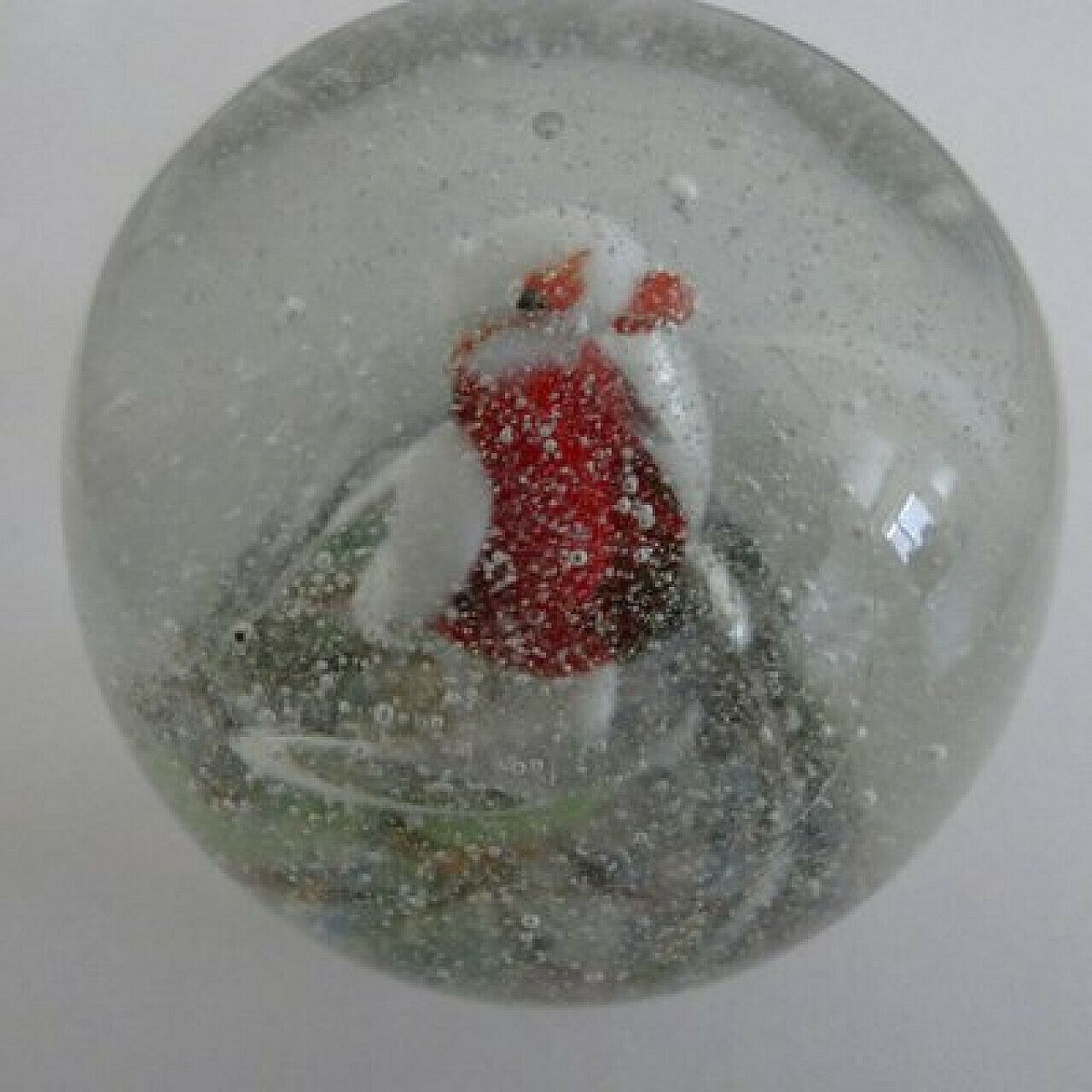 Murano Glass Paperweight With Penguin And Snowflakes, 1920s photo furniture