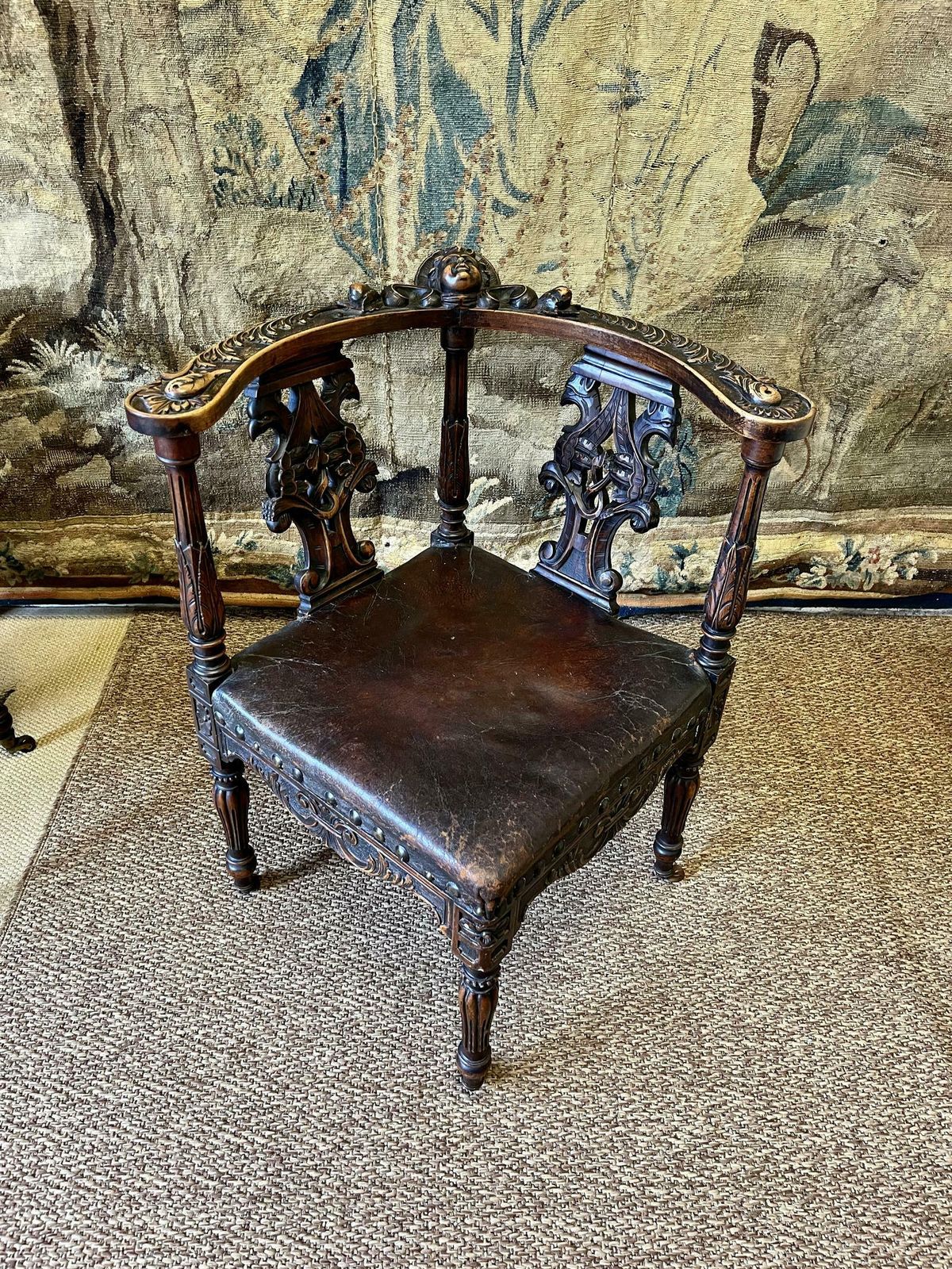 Superb Pair Of 18th Century Carved Armchairs photo for sale
