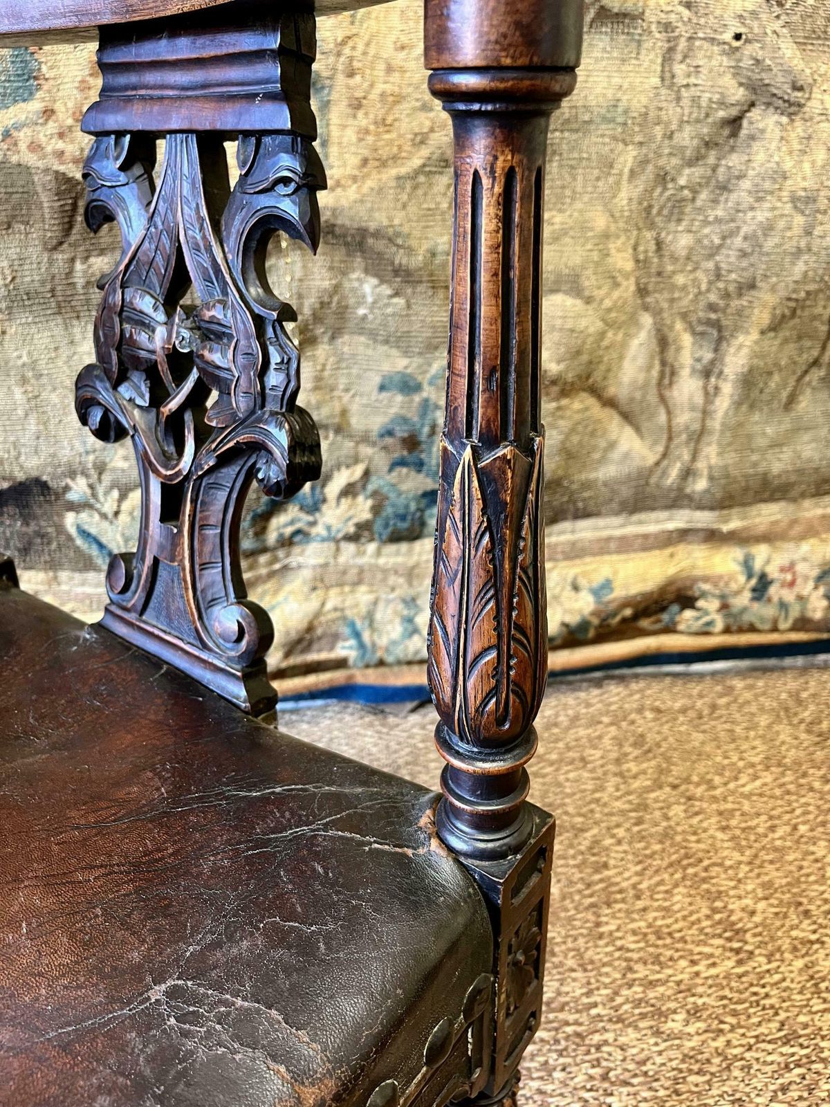 Superb Pair Of 18th Century Carved Armchairs photo vinterior