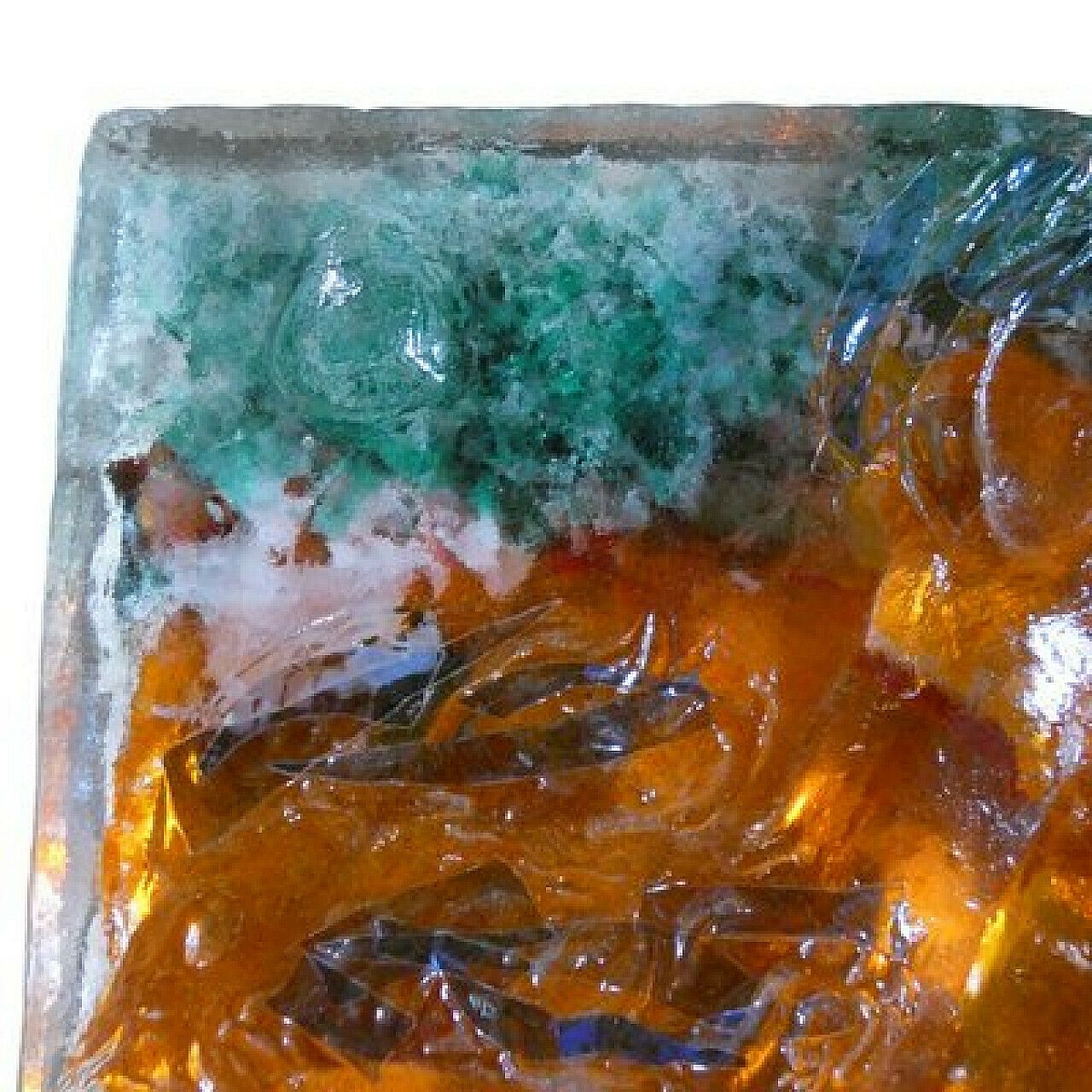 Bas Relief Murano Glass Tile By Rubin For Costantini Fucina Degli Angeli, 1970s photo furniture