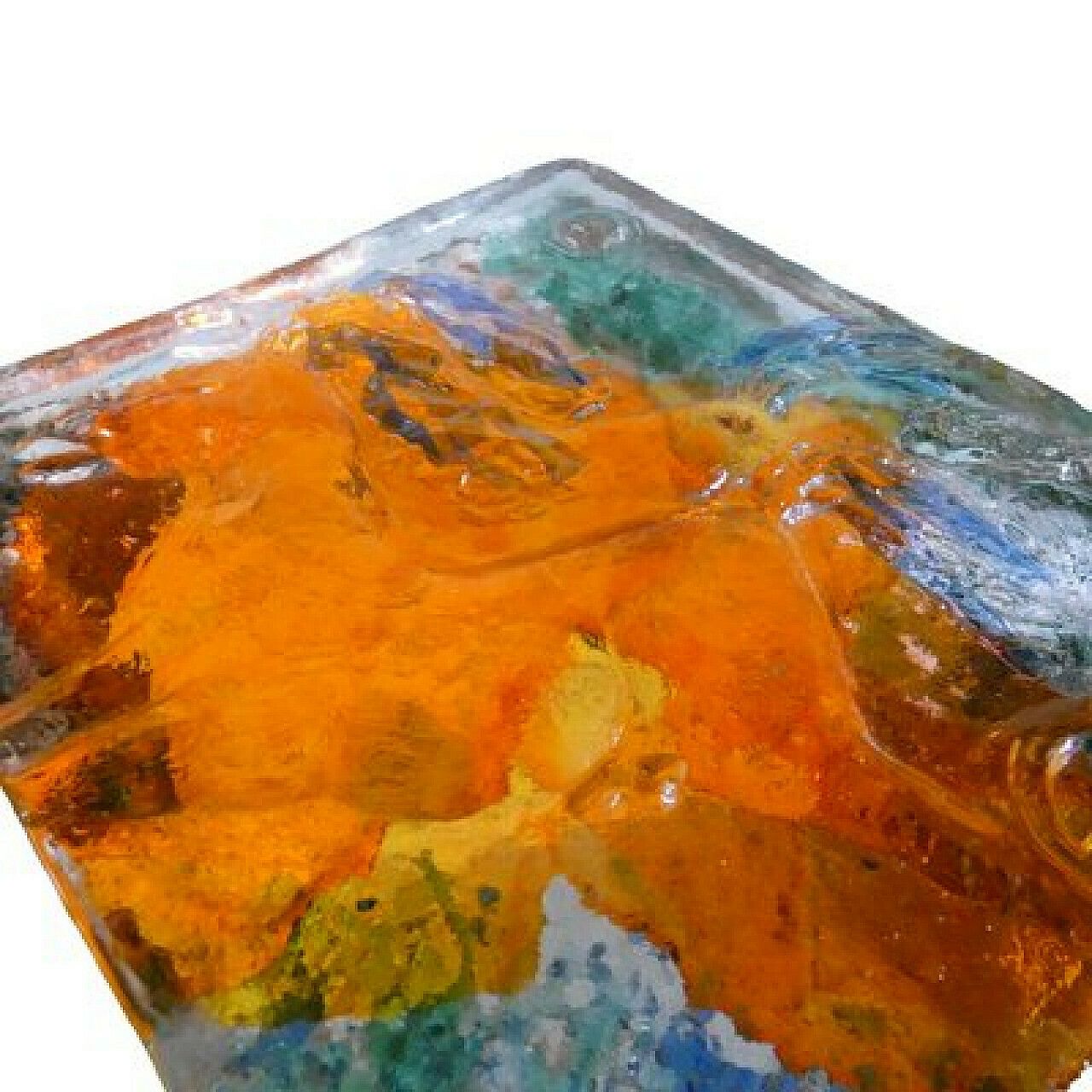 Bas Relief Murano Glass Tile By Rubin For Costantini Fucina Degli Angeli, 1970s photo vinterior