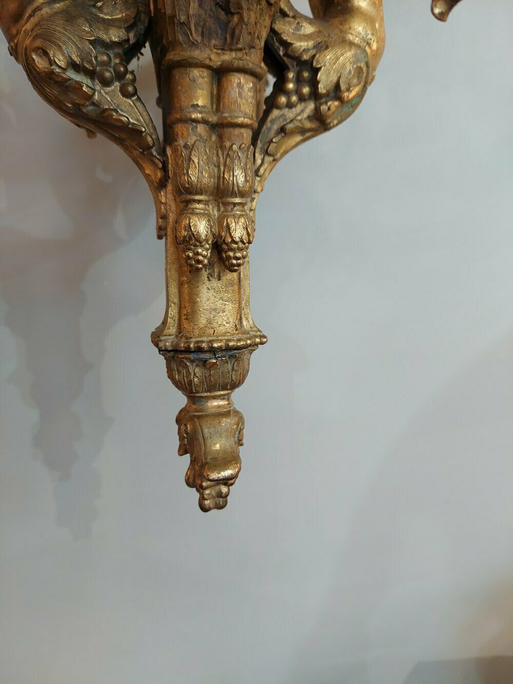 Early 20thc 6 Arm Gilt Metal Chandelier photo furniture