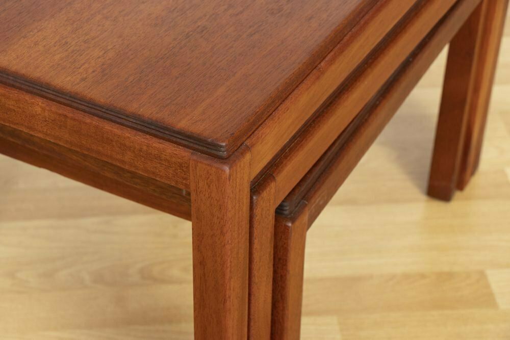 Midcentury Mahogany Nesting Tables By Gordon Russell C.1960s photo buy