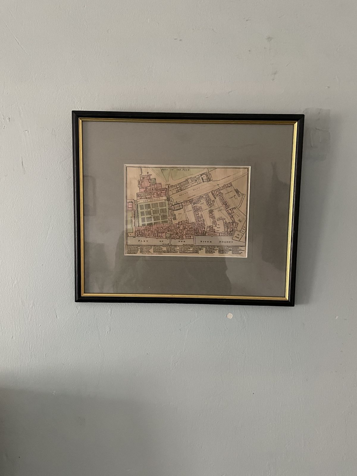 A Reduced Copy Of Fisher's Ground Plan Of The Royal Palace Of Whitehall photo furniture