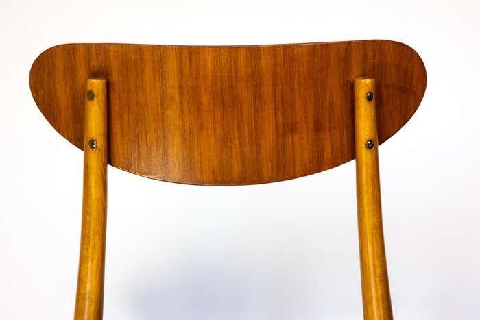 Mid Century Modern Dining Chairs With Blue Velvet Upholstery, Set Of 6, 1950s photo 1800.0