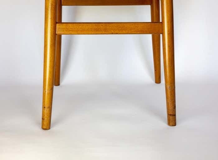 Mid Century Modern Dining Chairs With Blue Velvet Upholstery, Set Of 6, 1950s photo vinterior