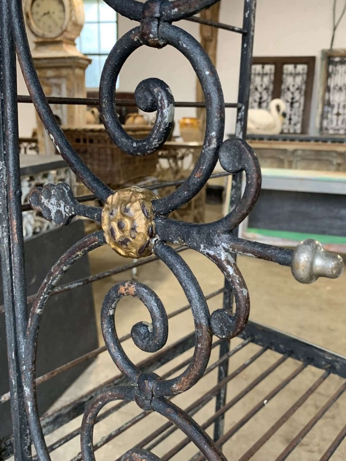 19th Century French Bakers Rack photo vintage