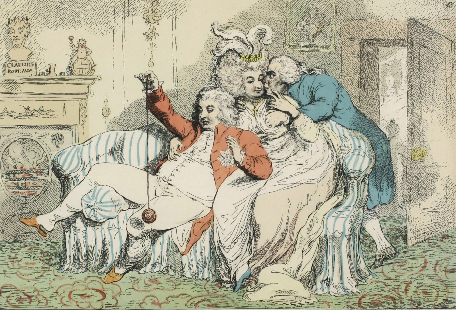 Limited Edition Copy Of James Gillray's "Bandelures" photo furniture