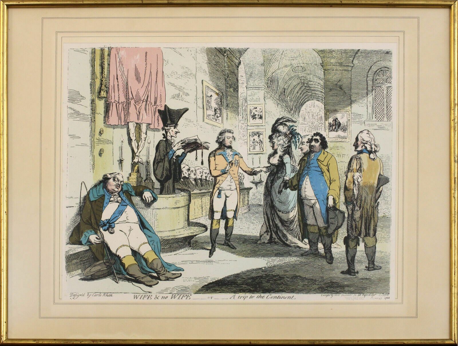Limited Edition Copy Of James Gillray's "Wife & No Wife"
