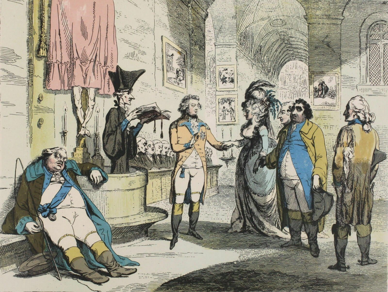 Limited Edition Copy Of James Gillray's "Wife & No Wife" photo furniture