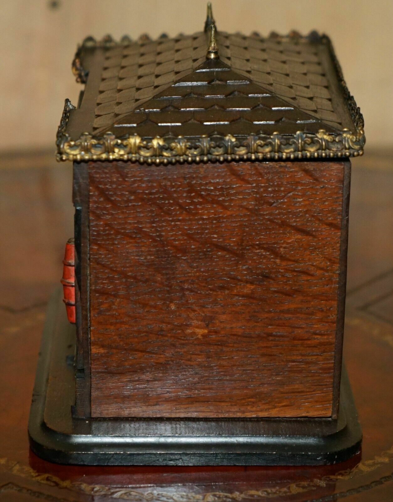 Home Decor Antique Circa 1900 French Cigar Box Modelled As A Pagoda Top Chinese Shop photo