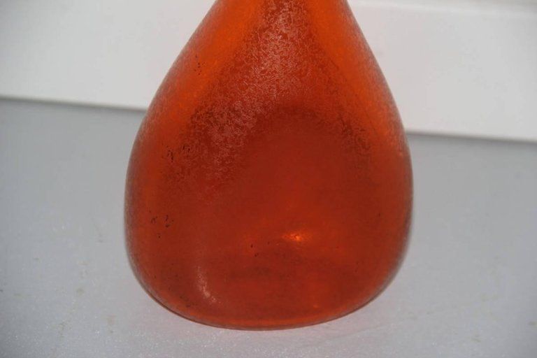 Vase Bottle Flavio Poli For Seguso Design 1960s Murano Art Glass Corroso Model photo 960.0