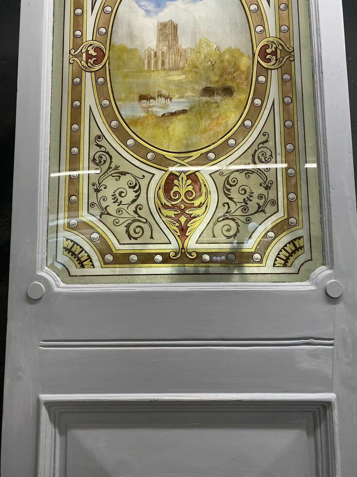 Victorian Stained Glass Door Reclaimed Period Old Antique Vestibule Internal photo 2655.0