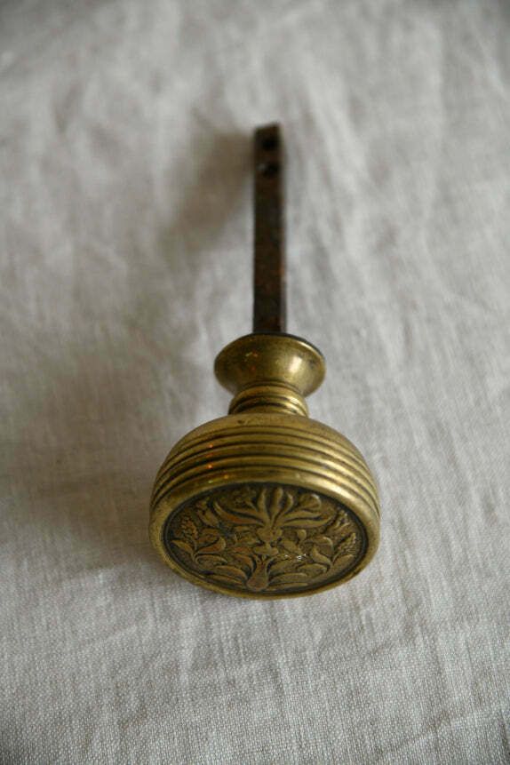Antique Brass Door Handle, 1800s photo 55.0