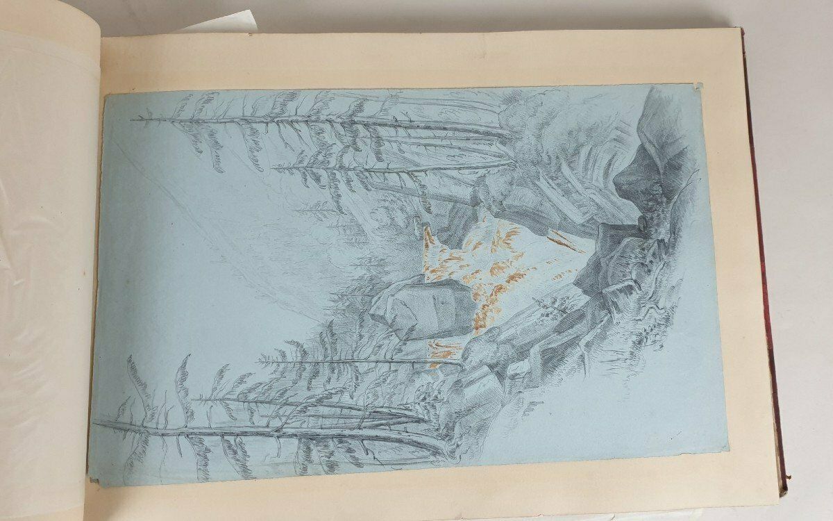 Album Of Travel Drawings, Xixth Century photo Art