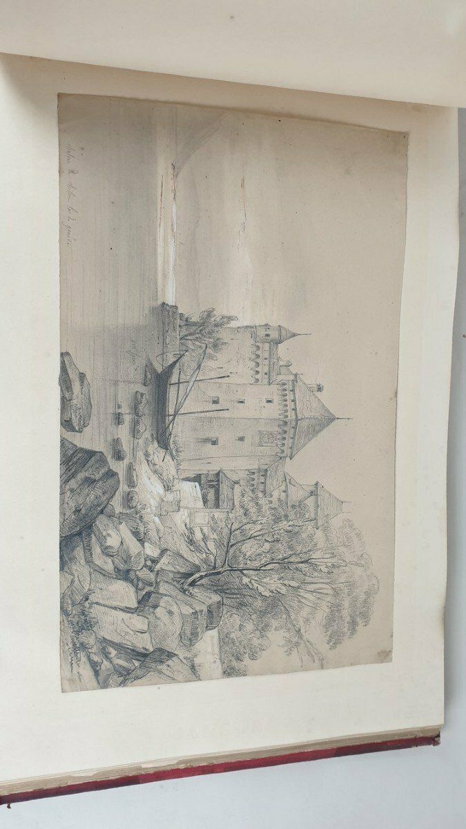 photo furniture Album Of Travel Drawings, Xixth Century