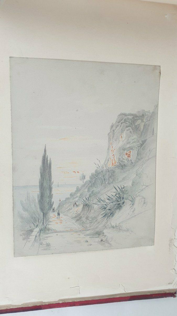 Art Album Of Travel Drawings, Xixth Century photo