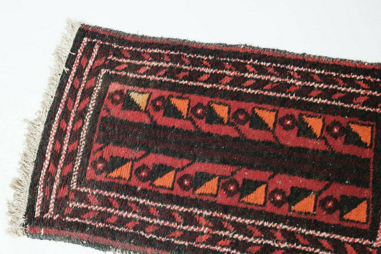Genuine Carpet In Red Colours, From 1960s photo for sale
