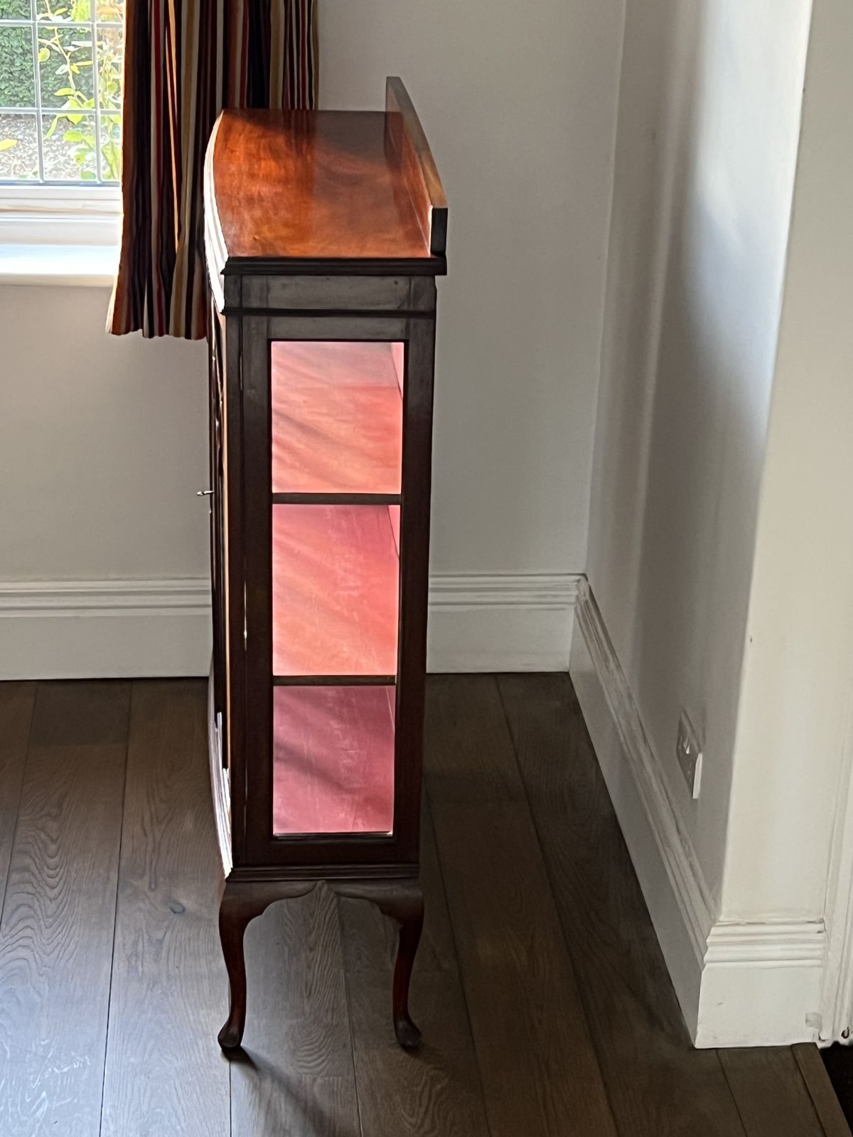 Edwardian Inlaid Glass And Mahogany Display Cabinet photo buy