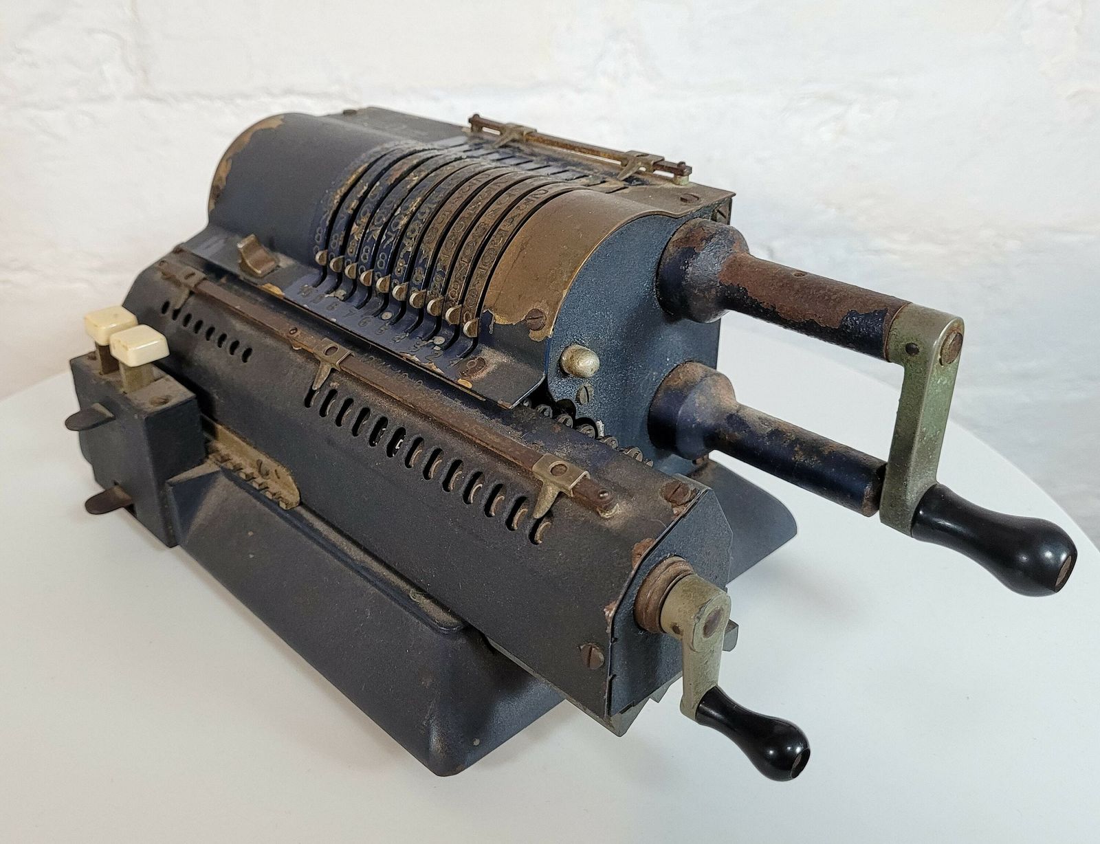 Antique Odner And Gotebrig Mechanical Calculator / 1920's Accountancy Tool / Antique Calculator / Pinwheel Calculator