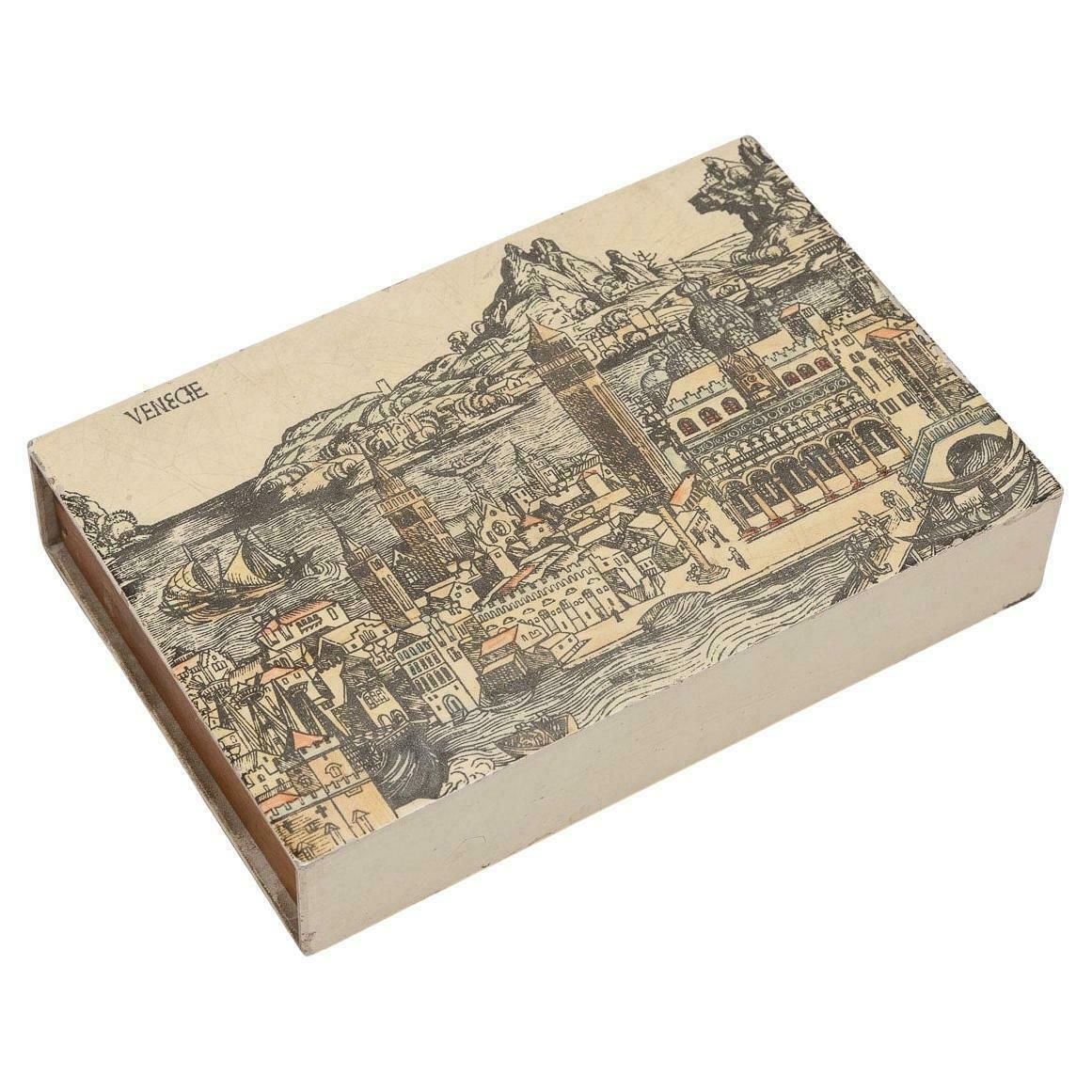 Beautiful Matchbox / Trinket Box By Piero Fornasetti, Italy, C.1960/70's photo vinterior