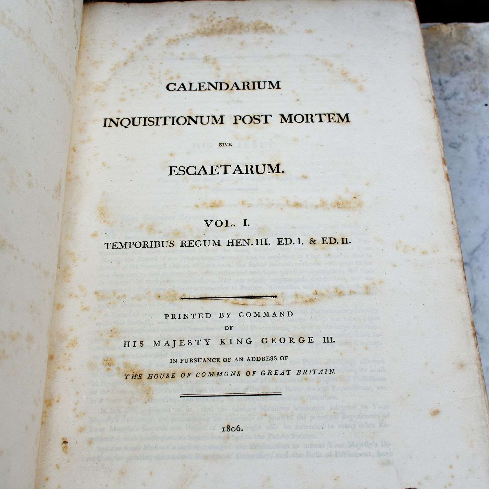 photo furniture Antique 1806 Inquisitions Post Mortem Latin Leather Books George III Set Of 4