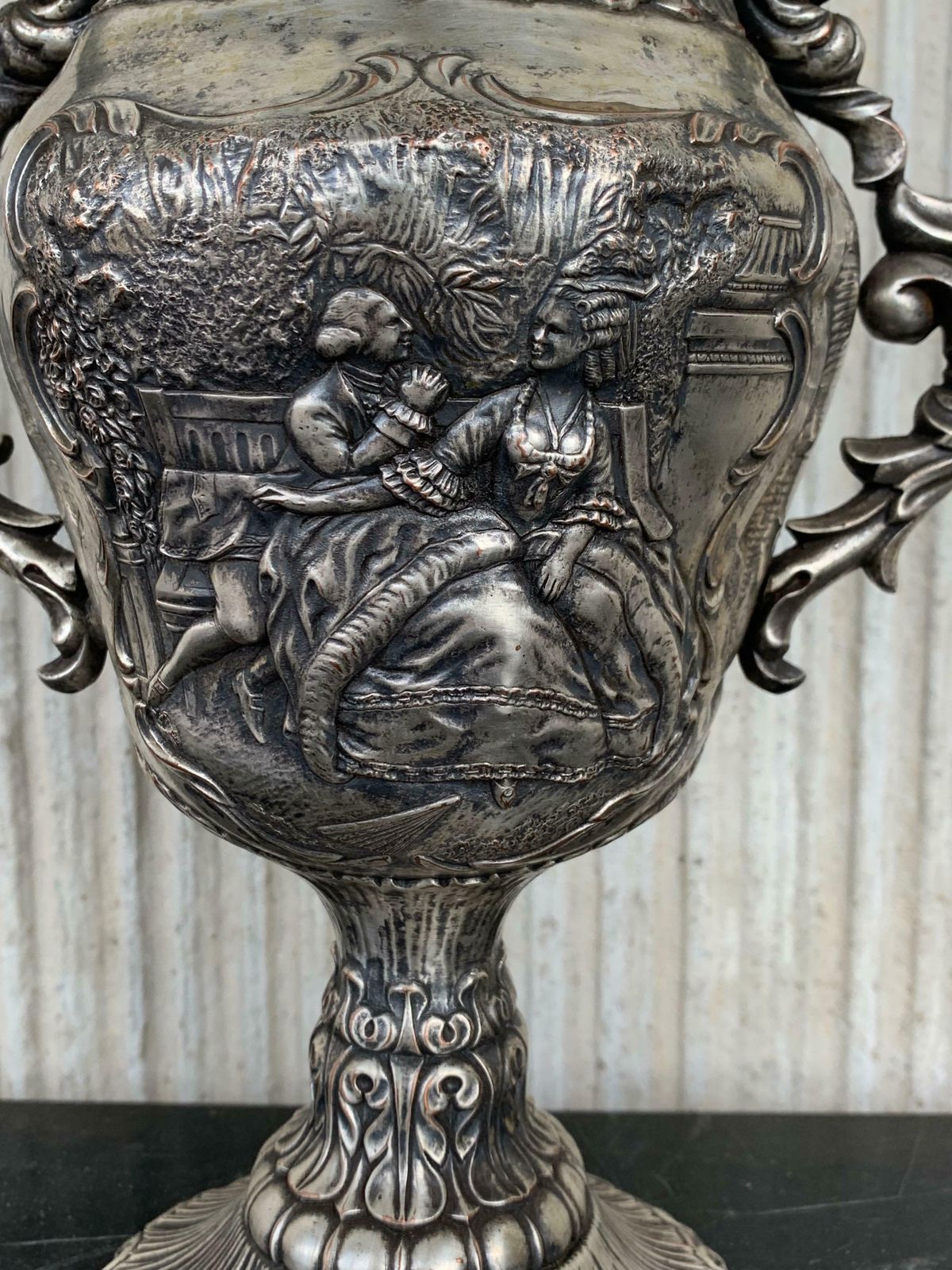 Coupe de présentation d'époque édouardienne en argent sterling avec verre intérieur photo 1489.0