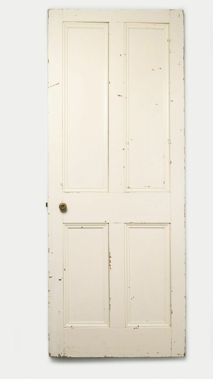 Old Door With Pretty Wallpaper photo vinterior