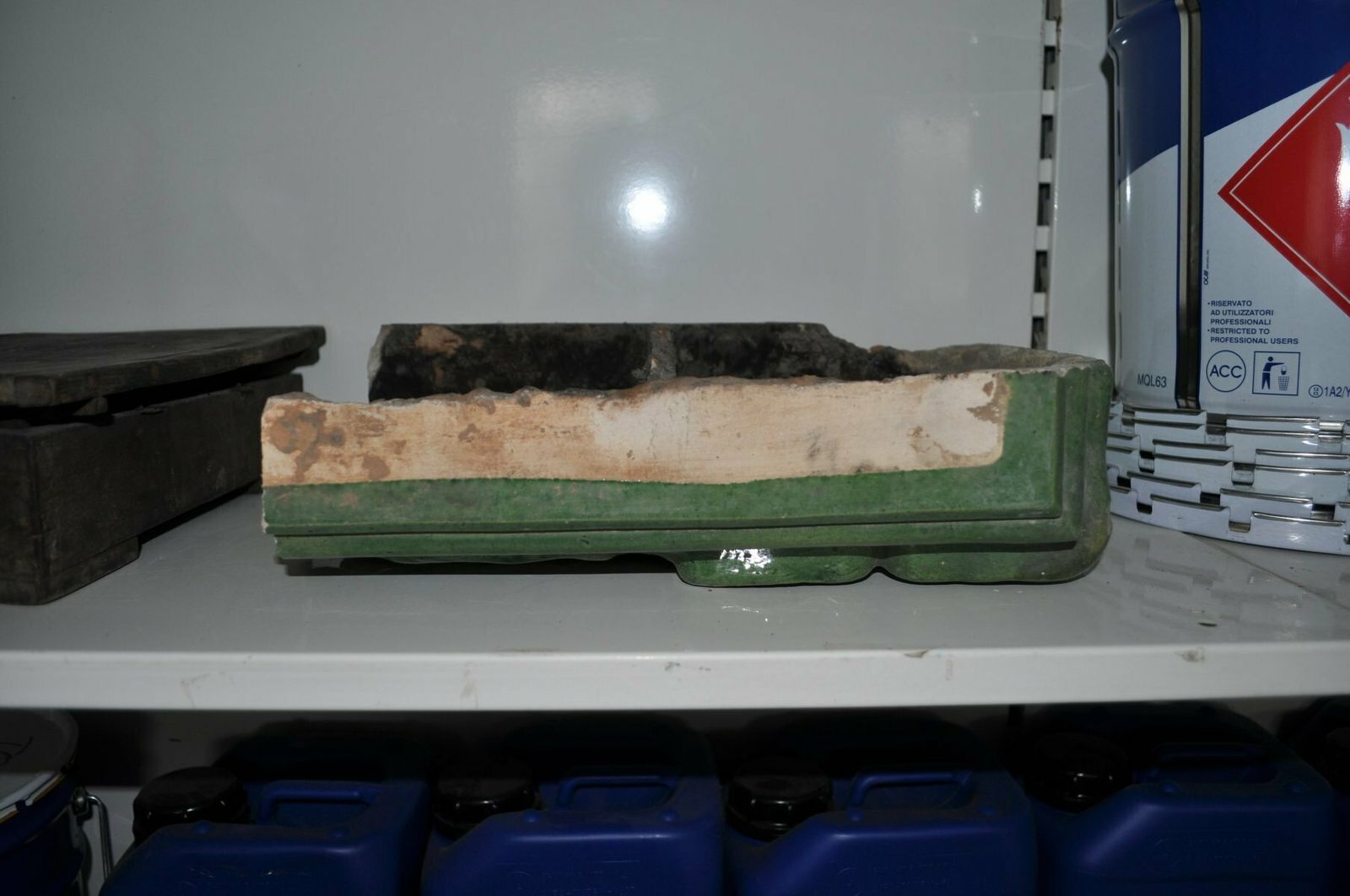 Hungarian Glaze Stove Tile, 1800s photo furniture