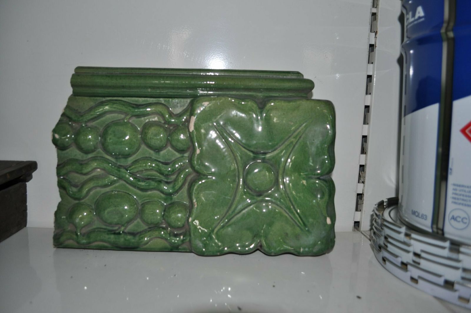 Hungarian Glaze Stove Tile, 1800s photo 535.0