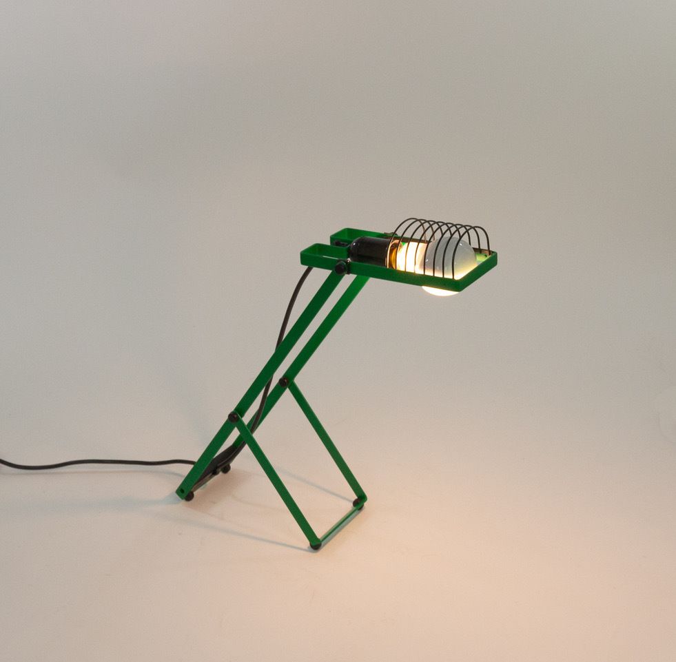 Green Sintesi Table Lamp  By Ernesto Gismondi For Artemide, 1970s