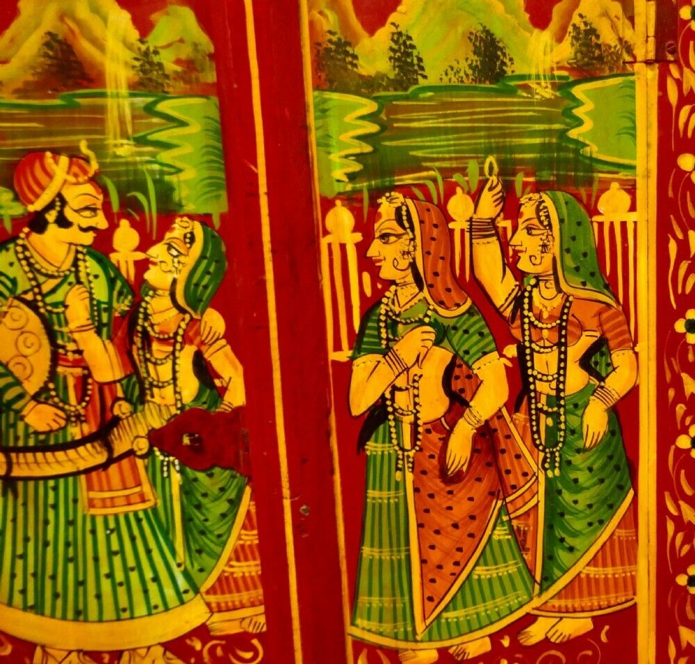 Indian Miniature Doors, Folk Art Shutters photo for sale
