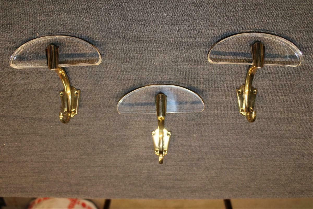 Coat Hangers In Lucite And Solid Brass Italian 1950s Mid Century Design photo furniture