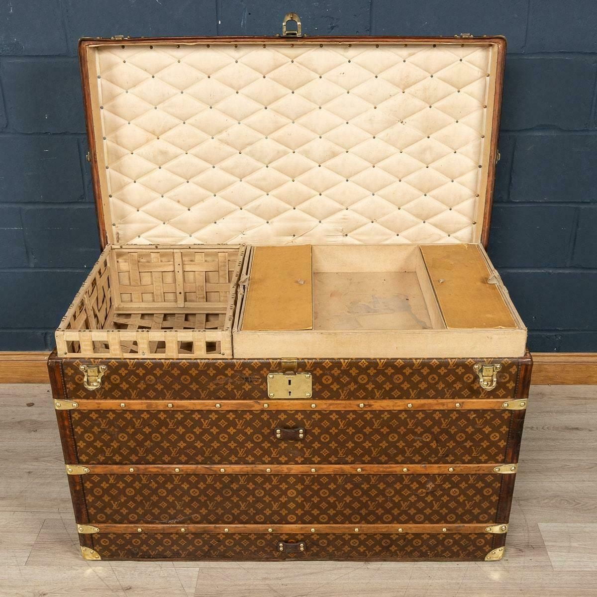 20th Century Louis Vuitton "Malle Haute" In Monogram Canvas, France, C.1910 photo buy