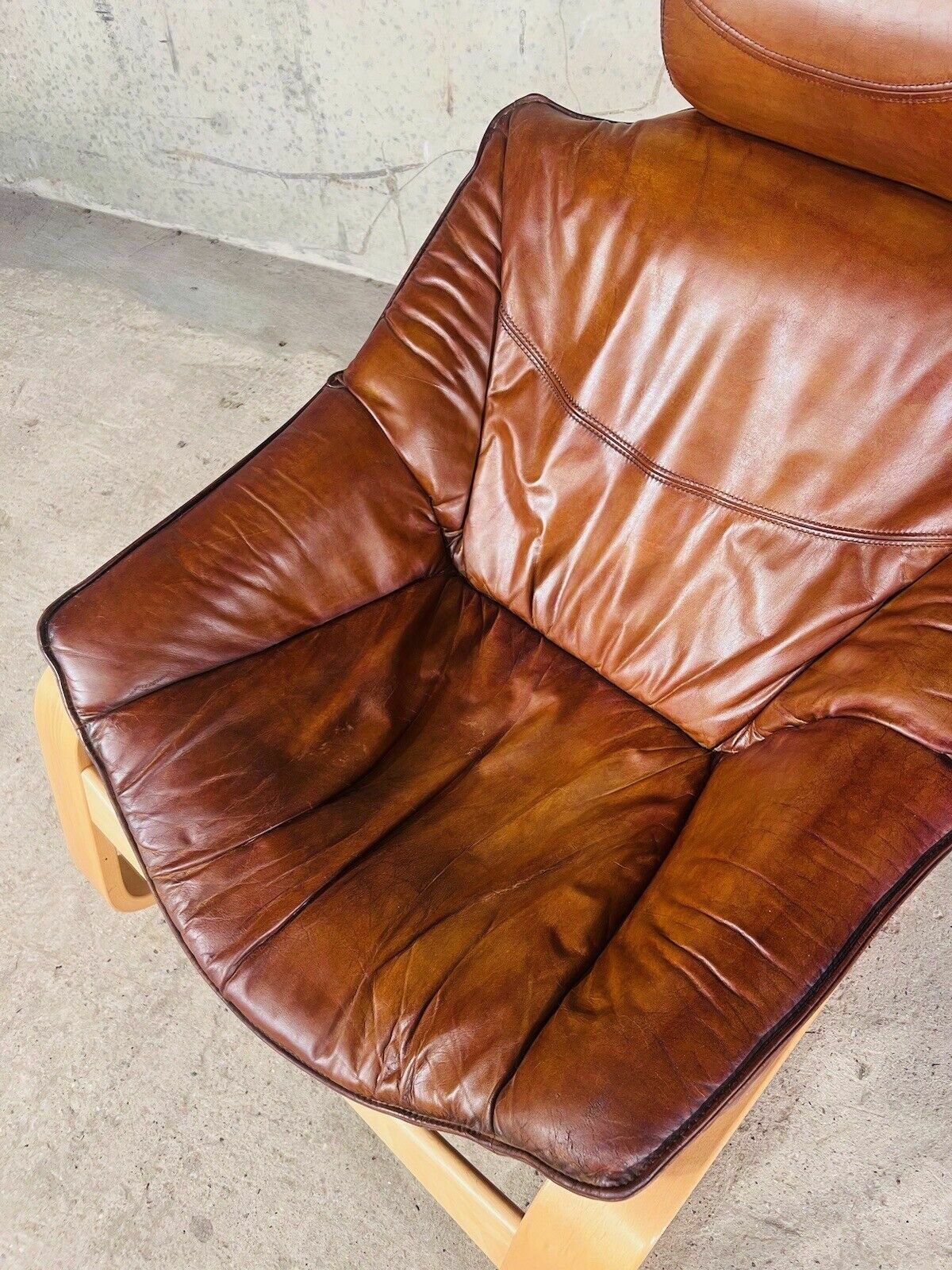 photo furniture Pair Of Skippers Danish Kroken Tan Leather Chairs