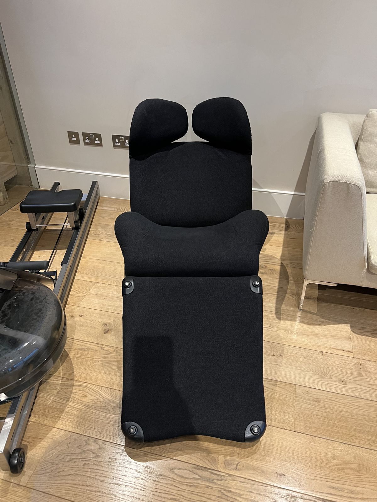 Cassina Wink Chair In Black Upholstery photo furniture